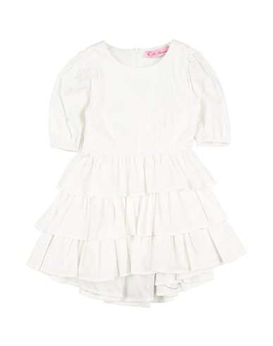 MISS BLUMARINE Dress White 98% Cotton, 2% Elastane