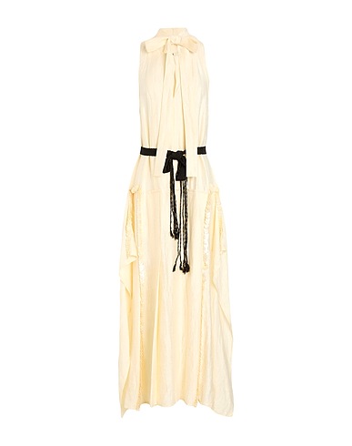 WALES BONNER Long dress Ivory 88% Linen, 12% Nylon