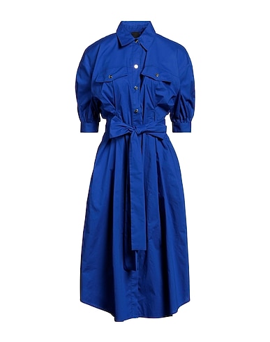 PINKO Midi dress Bright blue 100% Cotton