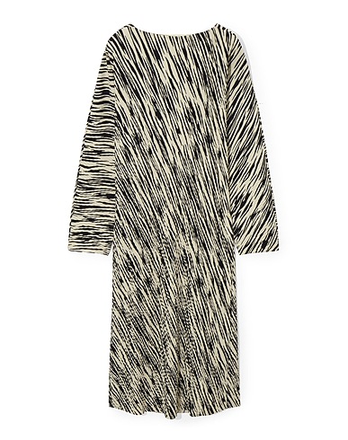 COS ひざ丈ワンピース アイボリー リサイクルポリエステル 96% / ポリウレタン 4%