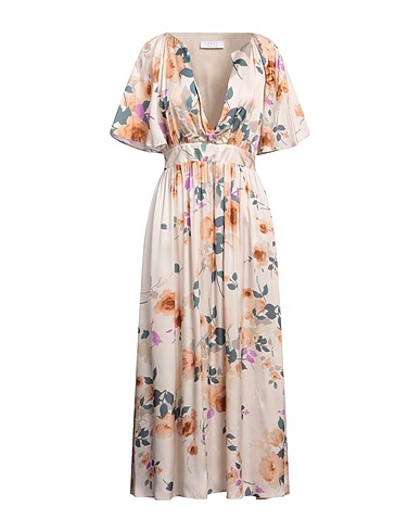 KAOS Long dress Beige 100% Viscose