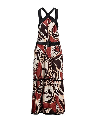 KAOS Long dress Dark brown 100% Cotton