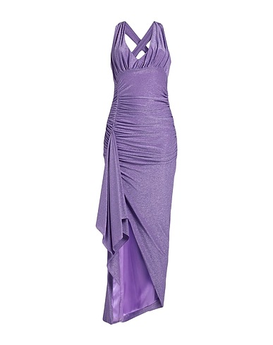 KOCCA Long dress Lilac 62% Viscose, 16% Polyamide, 16% Metallic Polyester, 6% Elastane