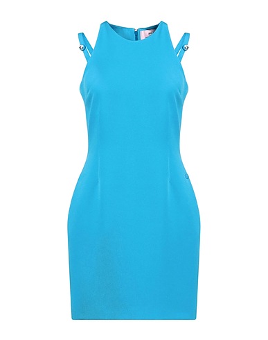 CHIARA FERRAGNI Sheath dress Azure 93% Polyester, 7% Elastane