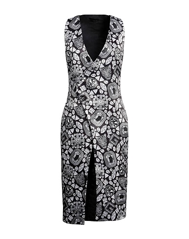 GAëLLE Paris Short dress NERO 100% Polyester, Elastane