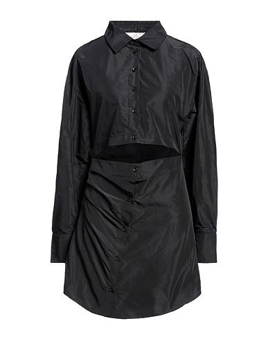 LES COYOTES DE PARIS Shirt dress Black 100% Polyester