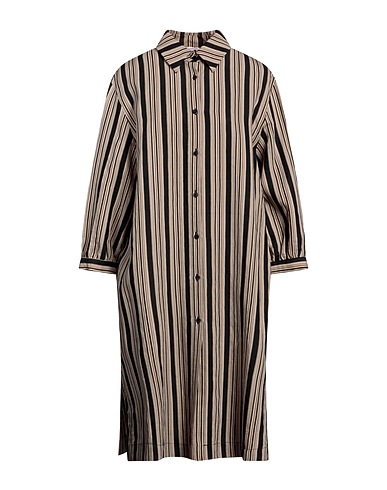 ROSSOPURO Shirt dress Beige 90% Viscose, 10% Polyester
