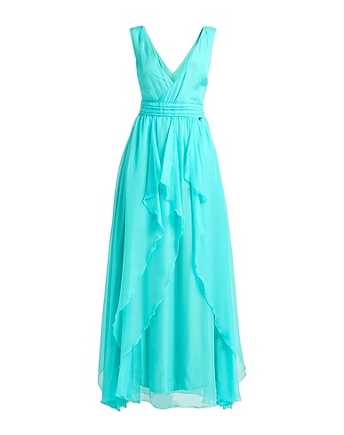 LIU •JO Long dress Turquoise 100% Polyester
