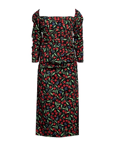 CAROLINA HERRERA Midi dress Black 97% Cotton, 3% Elastane