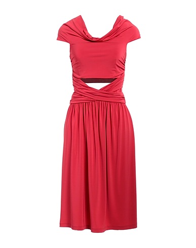 ALBERTA FERRETTI Vestito corto Corallo 92% Viscosa, 8% Elastan