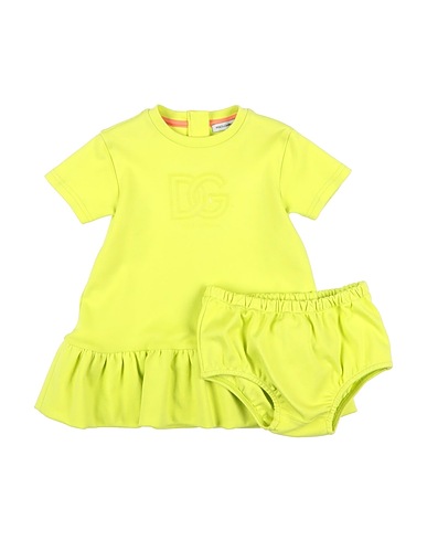 DOLCE&GABBANA Vestito Baby  Verde lime 100% Cotone