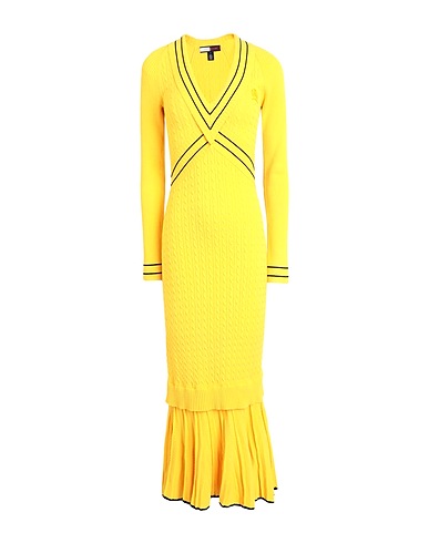 HILFIGER COLLECTION Vestito da ufficio Giallo 70% Viscosa, 30% Poliestere
