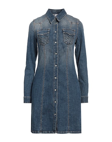 LIU •JO Vestito chemisier Blu 98% Cotone, 2% Elastan