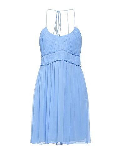 PATRIZIA PEPE Vestito corto Celeste 100% Poliestere