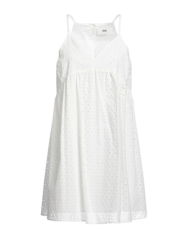 SOLOTRE Short dress White 100% Cotton