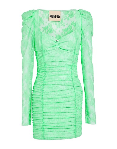 ANIYE BY Short dress Light green 77% Polyamide, 23% Elastane