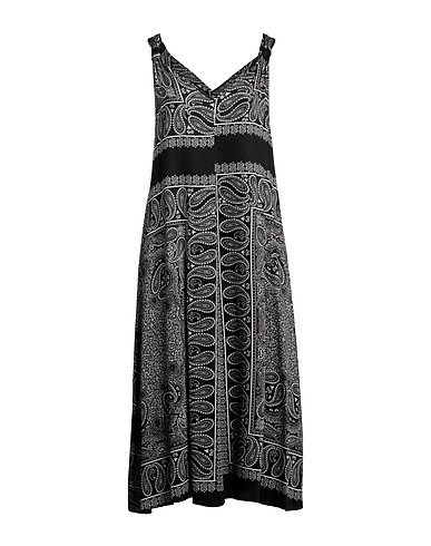 SHIRTAPORTER Midi dress Black 100% Viscose