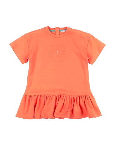 DOLCE&GABBANA Dress Orange 95% Cotton, 5% Elastane