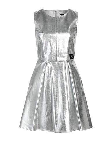 ARMANI EXCHANGE Short dress Silver 100% Viscose, Polyurethane