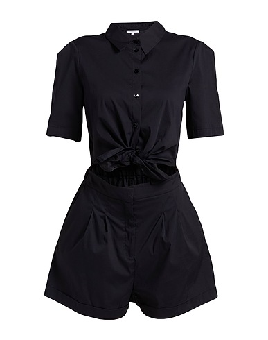 PATRIZIA PEPE Jumpsuits and Dungarees Black 79% Cotton, 18% Polyamide, 3% Elastane