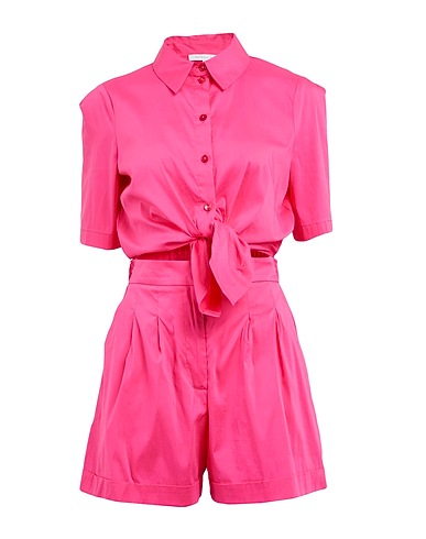 PATRIZIA PEPE Jumpsuits and Overalls Fuchsia 79% Cotton, 18% Polyamide, 3% Elastane