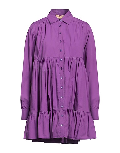 ANIYE BY Shirt dress Purple 100% Cotton