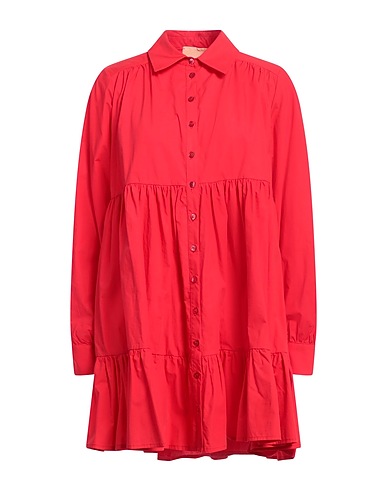 ANIYE BY Shirt dress Red 100% Cotton