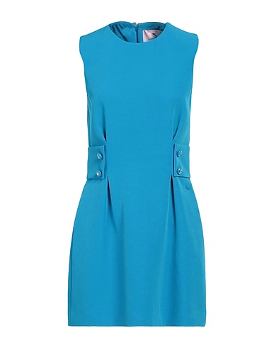 CHIARA FERRAGNI Short dress Azure 93% Polyester, 7% Elastane