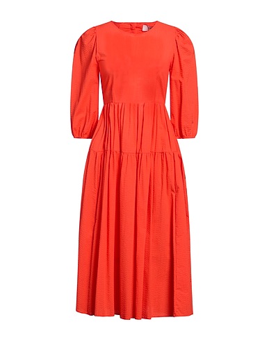 BEATRICE .B Midi dress Orange 100% Cotton