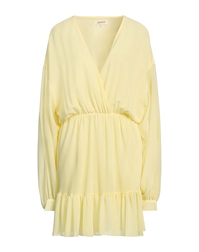 KONTATTO Short dress Yellow 100% Polyester