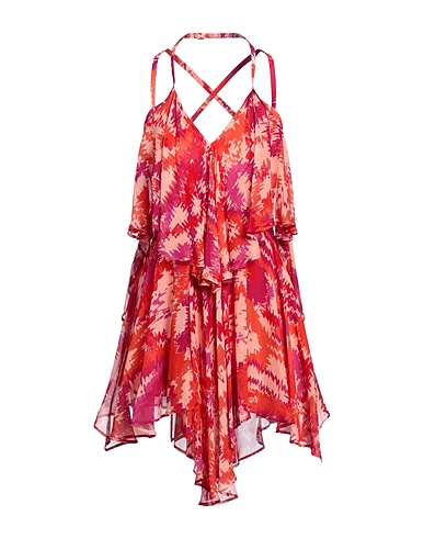 DONDUP Short dress Apricot 100% Viscose