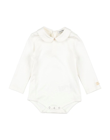 DOLCE&GABBANA Baby bodysuit White 100% Cotton, Viscose