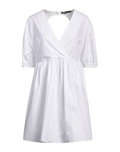 DEPARTMENT 5 Short dress White 100% Cotton