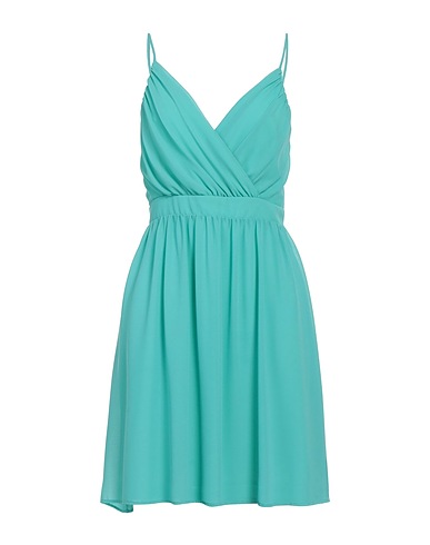 PLEASE Short dress Turquoise 100% Polyester