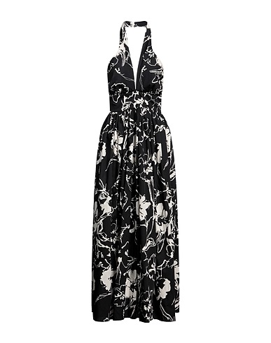 WHITE WISE Long dress Black 100% Cotton