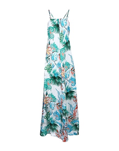 MAX MARA Langes Kleid Weiß 100% Seide