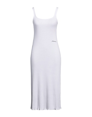 HINNOMINATE Midi dress White 95% Cotton, 5% Elastane