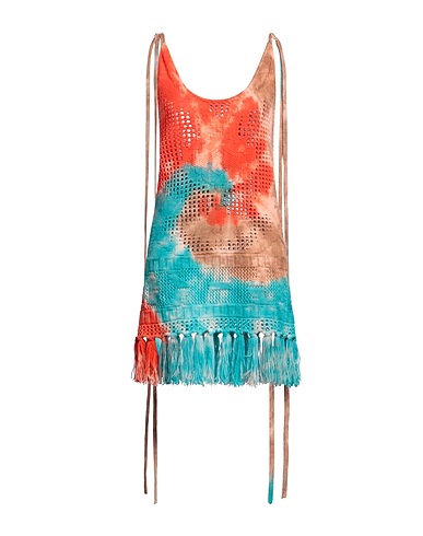 ALANUI Midi-Kleid Orange 100% Schurwolle