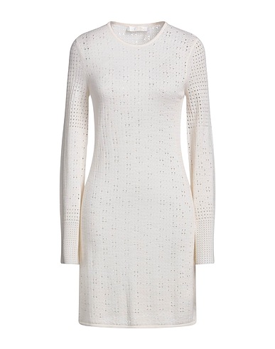 CHLOÉ Short dress Slate blue 37% Wool, 34% Cashmere, 29% Silk