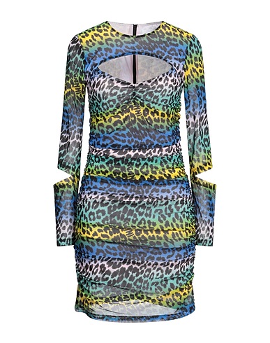 GANNI Elegant dress Yellow 91% Recycled polyamide, 9% Elastane