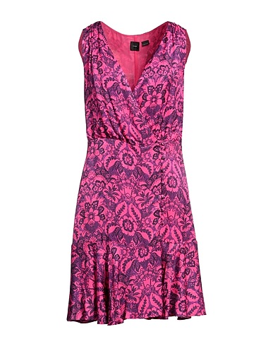 PINKO Vestito corto Fucsia 100% Viscosa, Poliestere