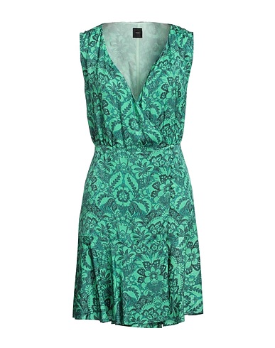 PINKO Vestito corto Verde 100% Viscosa, Poliestere