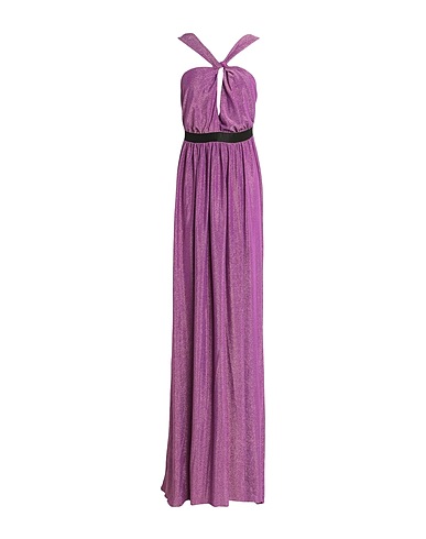 PINKO Long dress Purple 74% Polyamide, 23% Metal, 3% Elastane