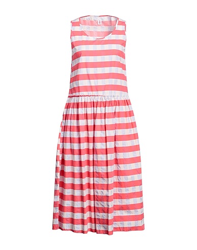 ISABELLA CLEMENTINI Midi dress Coral 100% Cotton