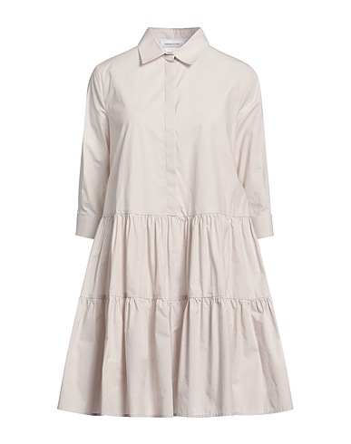 FABIANA FILIPPI Shirt dress Light grey 100% Cotton