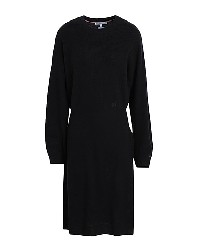 TOMMY HILFIGER Kurzes Kleid Nachtblau 90% Wolle, 10% Kaschmir