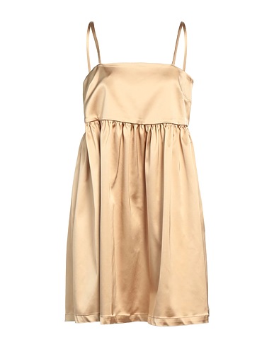 SEMICOUTURE Vestito corto Sabbia 74% Acetato, 23% Poliammide, 3% Elastan