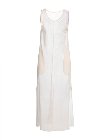 AURALEE Vestito midi Avorio 75% Lana, 25% Poliestere