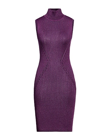 BCBGMAXAZRIA Vestito estivo Viola 57% Viscosa, 35% Lurex®, 8% Poliestere