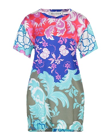 SHIRTAPORTER ミニワンピース・ドレス ターコイズブルー シルク 94% / ポリウレタン 6%